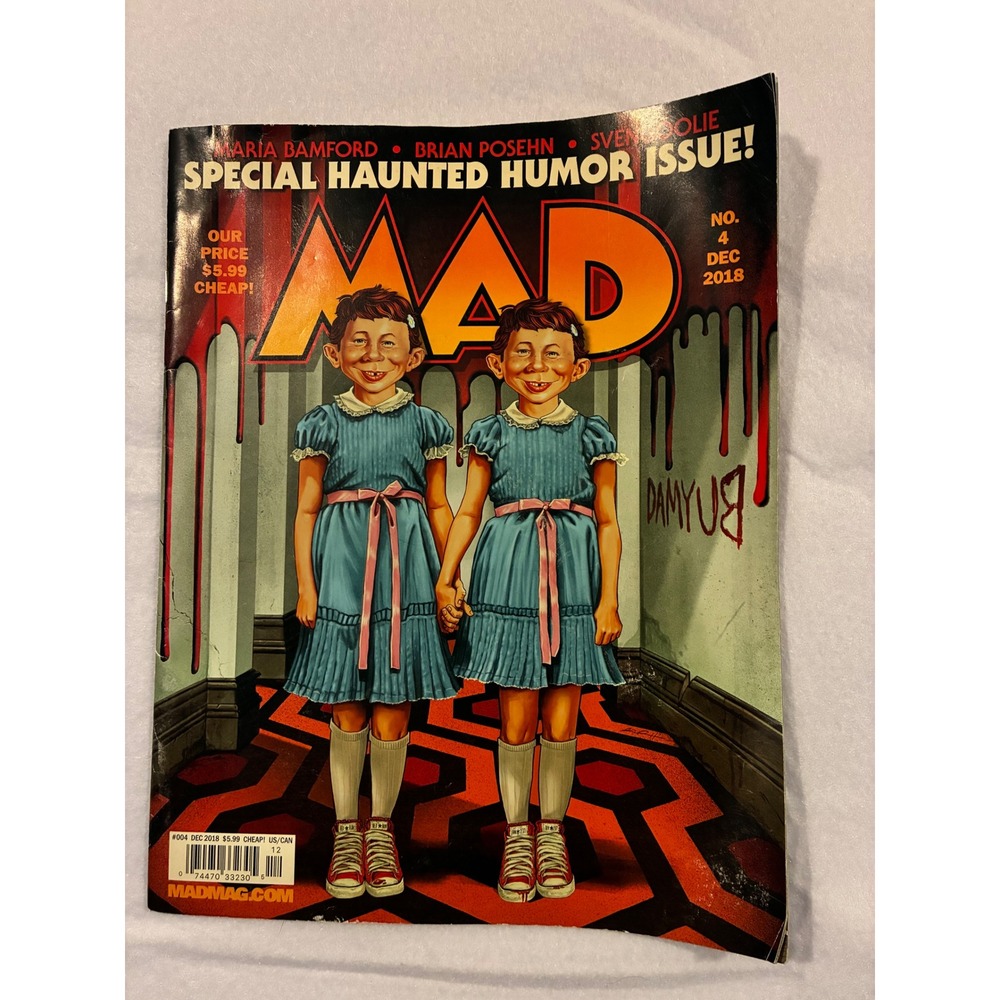 MAD Magazine No 4 Dec 2018 Special Haunted Humor Issue The Shining Parody Cover